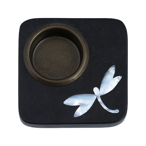 Tea Light Holder with Mother of Pearl Inlay